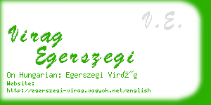 virag egerszegi business card